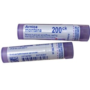 2 NEW Arnica Montana 200ck Count Homeopathic Organic, Plant Based, Muscle Pain